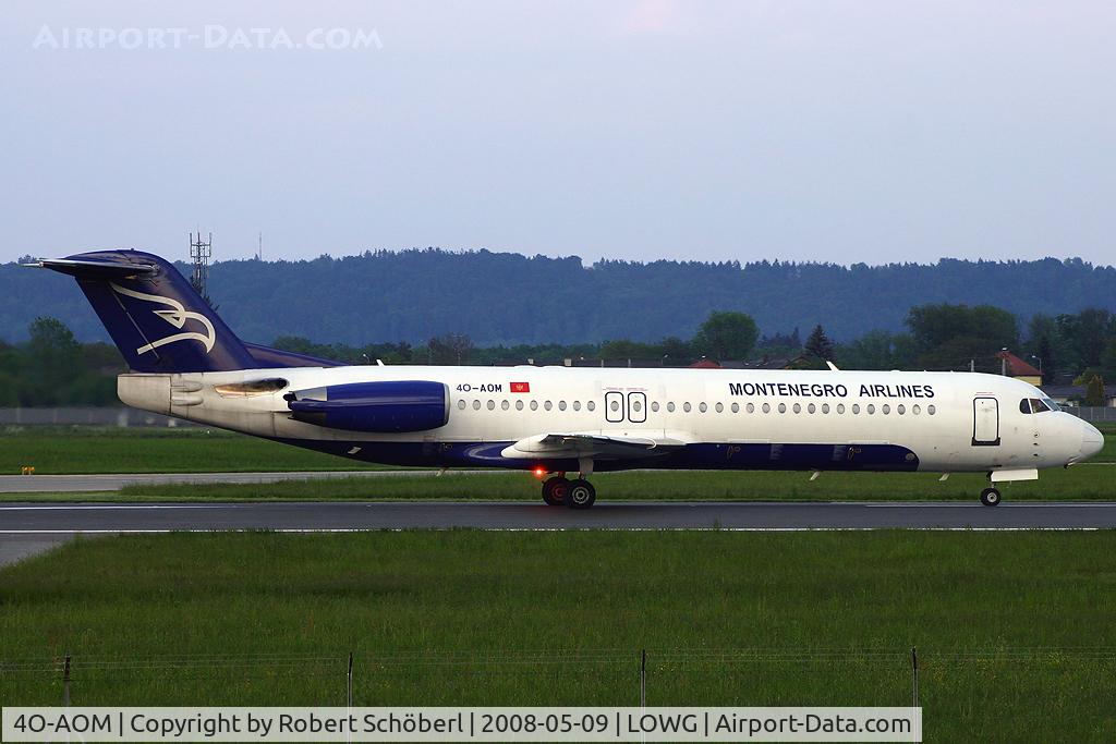 4O-AOM, 1990 Fokker 100 (F-28-0100) C/N 11321, Departure to TIV/LYTV