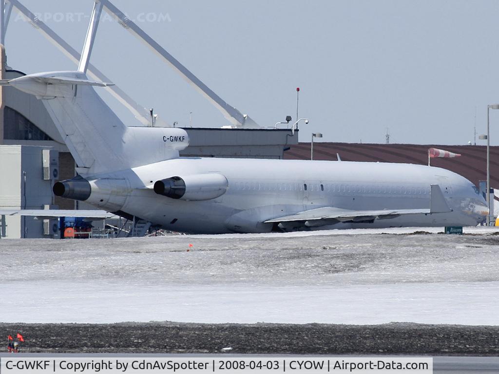 C-GWKF, 1976 Boeing 727-243 C/N 21270, Kelowna Flight Craft 727 with winglets parked at the Purolator Courier ramp