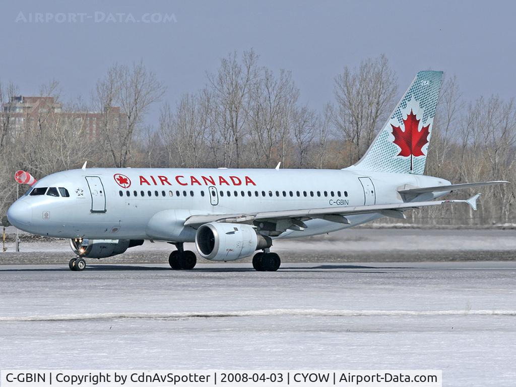 C-GBIN, 1998 Airbus A319-114 C/N 845, Cleared for takeoff on Rwy 25