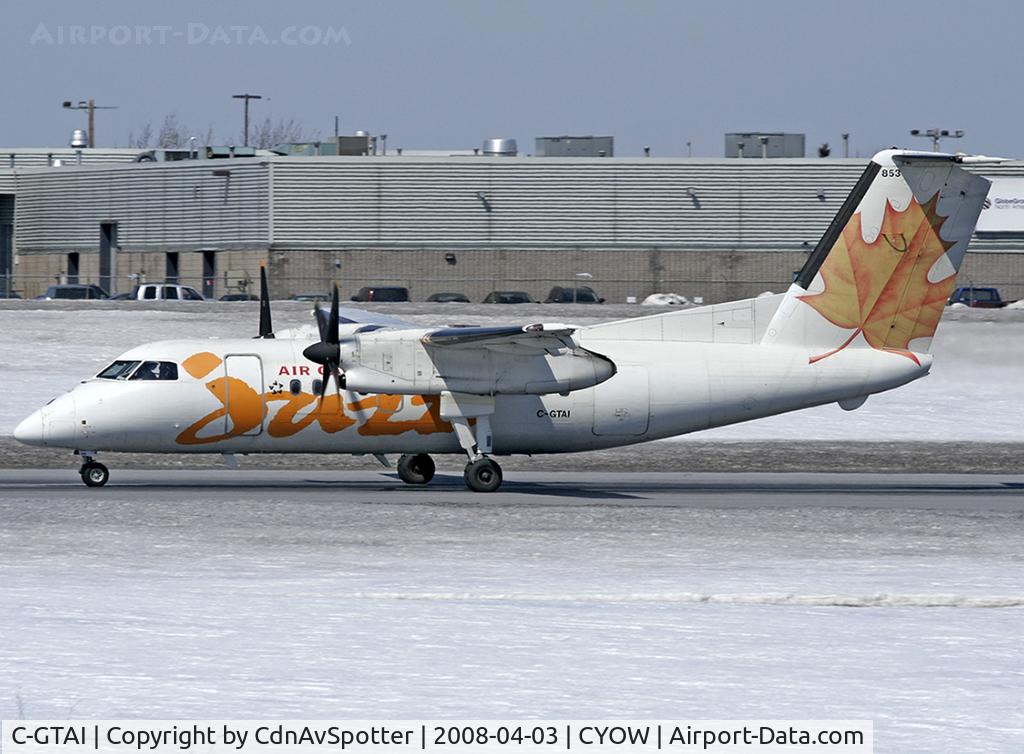 C-GTAI, 1987 De Havilland Canada DHC-8-102 Dash 8 C/N 078, Rolling on Rwy 25 for take off