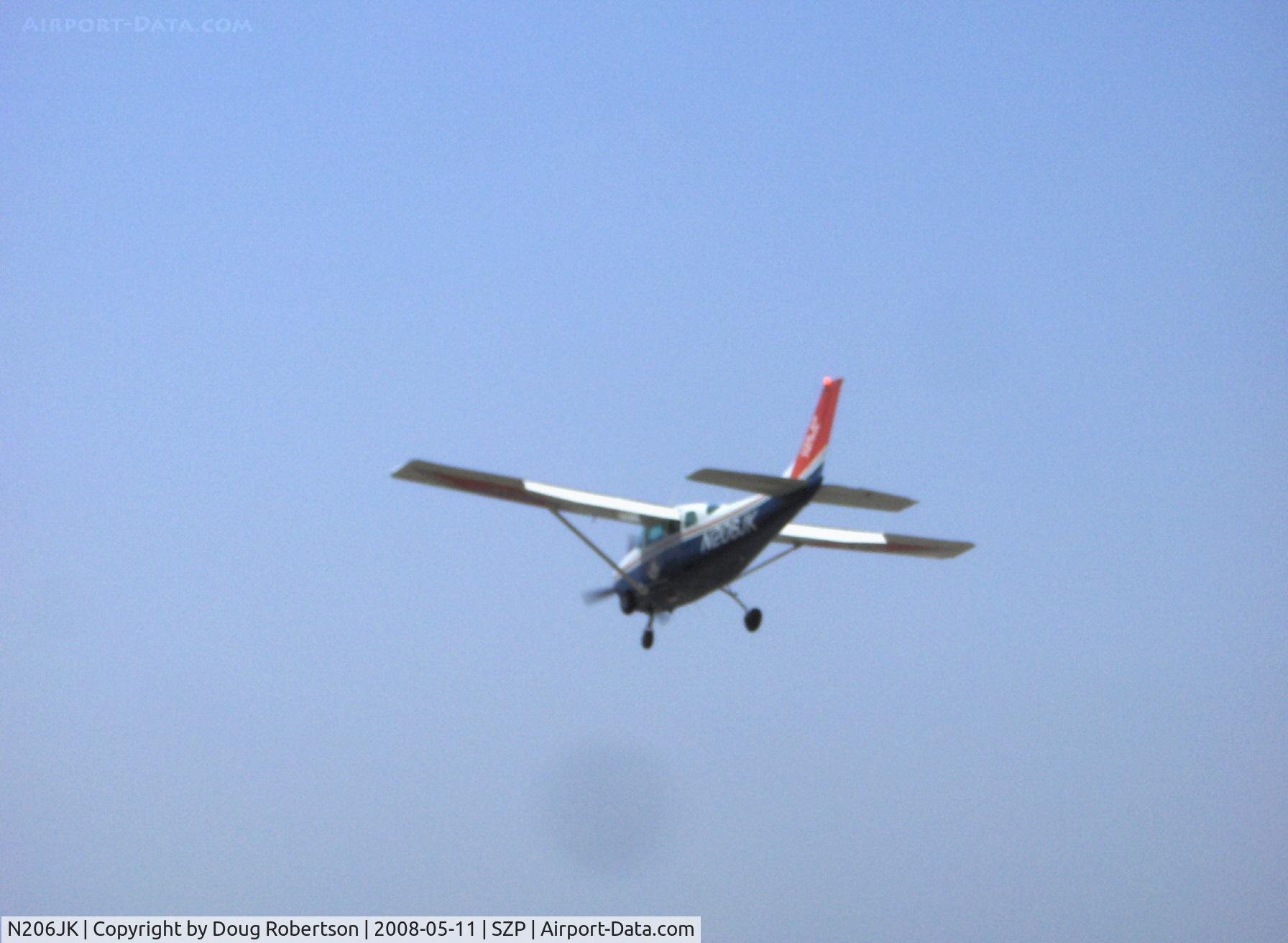 N206JK, 1981 Cessna U206G Stationair C/N U20606367, 1981 Cessna U206G STATIONAIR 6 of Civil Air Patrol, Continental IO-520-F 300 Hp, on short final for Rwy 22
