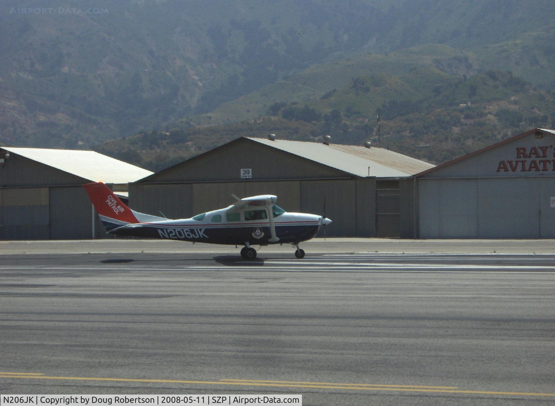 N206JK, 1981 Cessna U206G Stationair C/N U20606367, 1981 Cessna U206G STATIONAIR 6 of Civil Air Patrol, Continental IO-520-F 300 Hp, takeoff roll Rwy 22