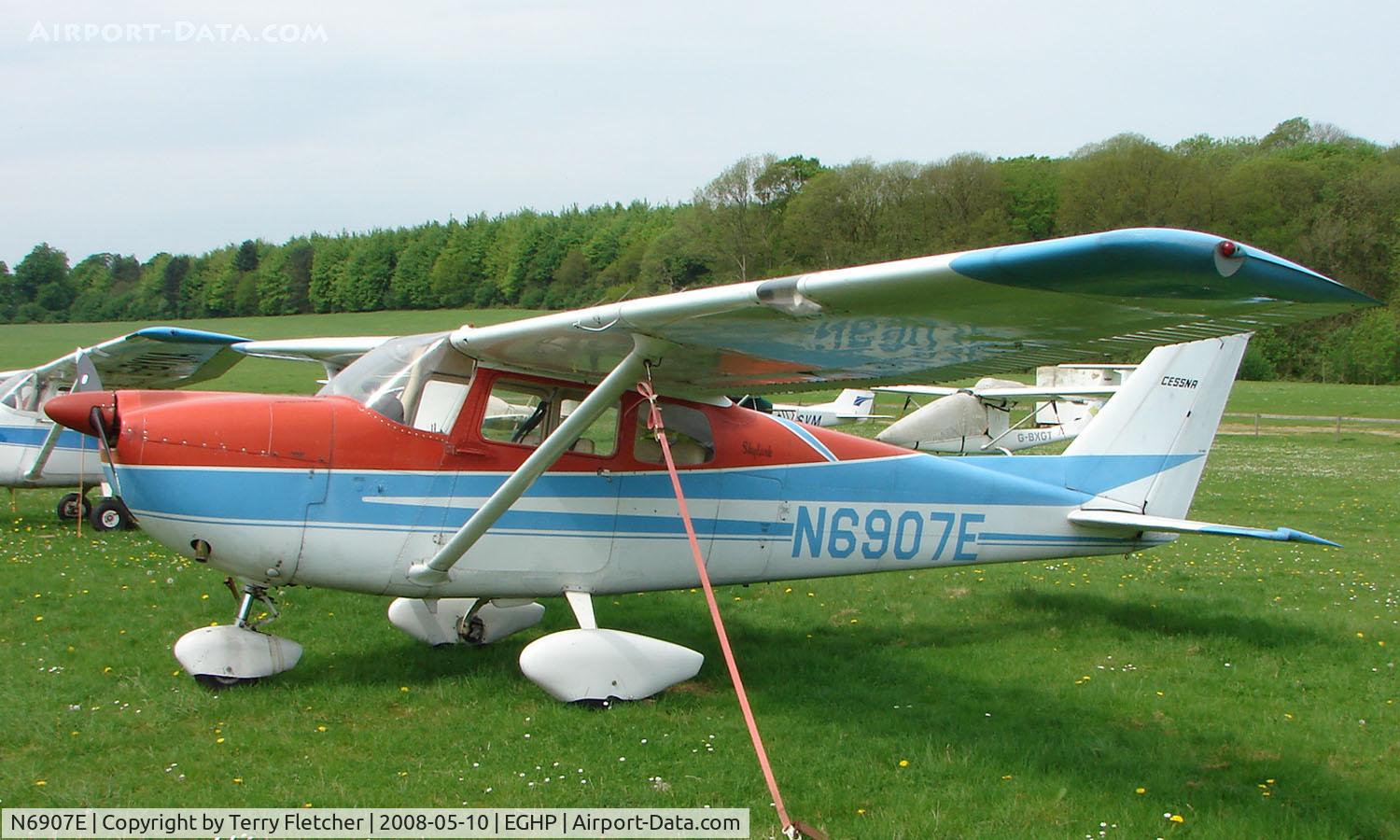 N6907E, 1960 Cessna 175A Skylark C/N 56407, A very pleasant general Aviation day at Popham in rural UK