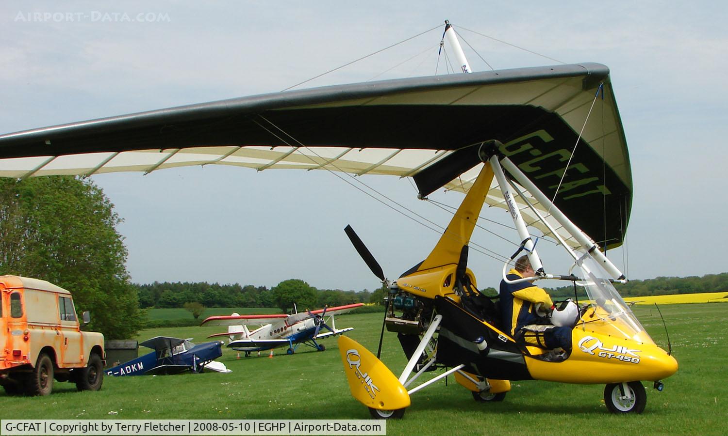 G-CFAT, 2008 P&M Aviation Quik GT450 C/N 8355, A very pleasant general Aviation day at Popham in rural UK