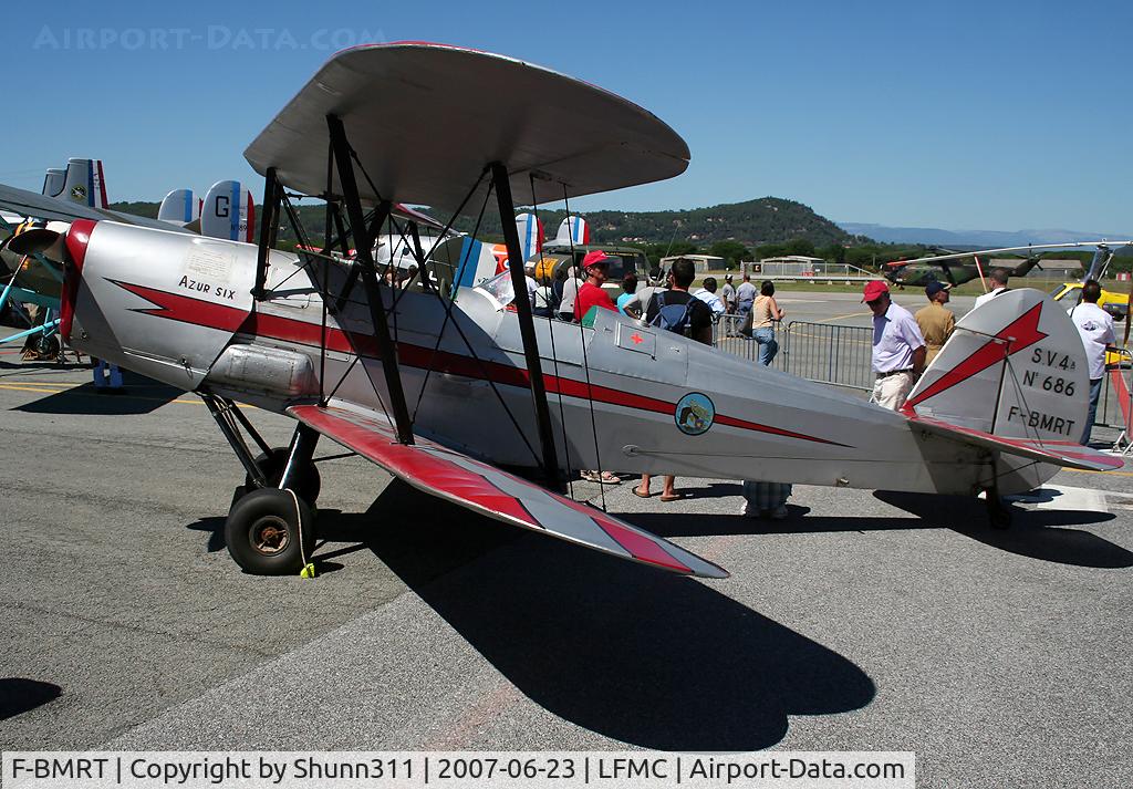 F-BMRT, Stampe-Vertongen SV-4A C/N 686, Used as a demo during LFMC Airshow 2007