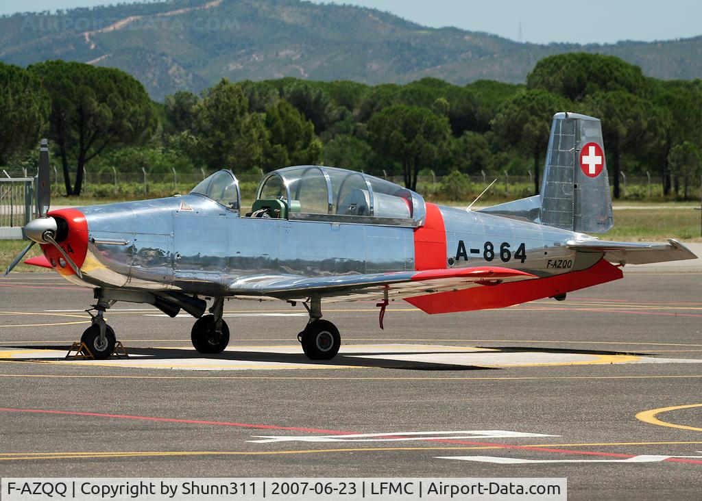 F-AZQQ, 1959 Pilatus P3-05 C/N 502-51, Used as a demo during LFMC Airshow 2007