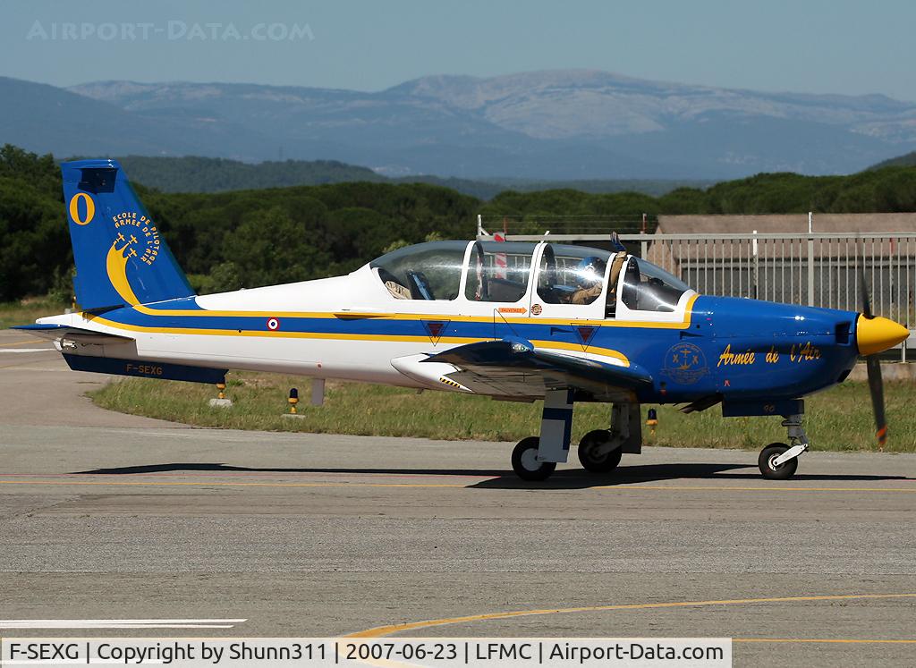F-SEXG, Socata TB-30 Epsilon C/N 90, Come back from show... Member of Cartouche Doree team...