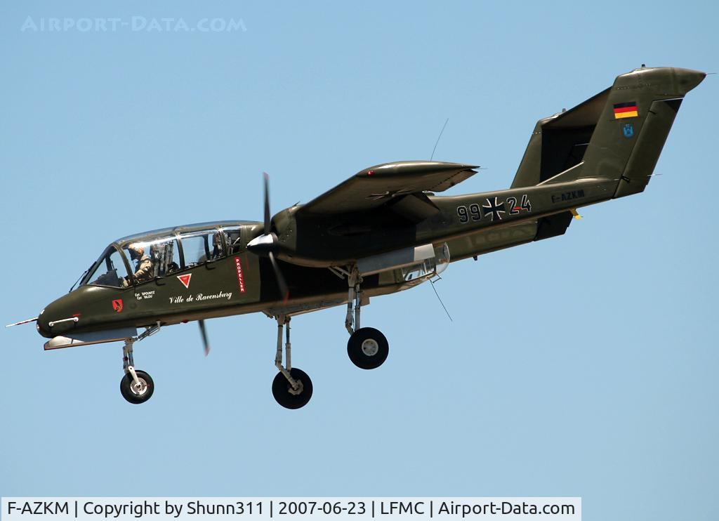F-AZKM, 1971 North American OV-10B Bronco C/N 338-9 (305-65), On landing after demo flight...
