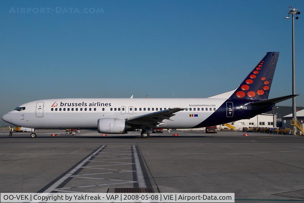 OO-VEK, 1989 Boeing 737-405 C/N 24270, Brussels Airlines Boeing 737-400