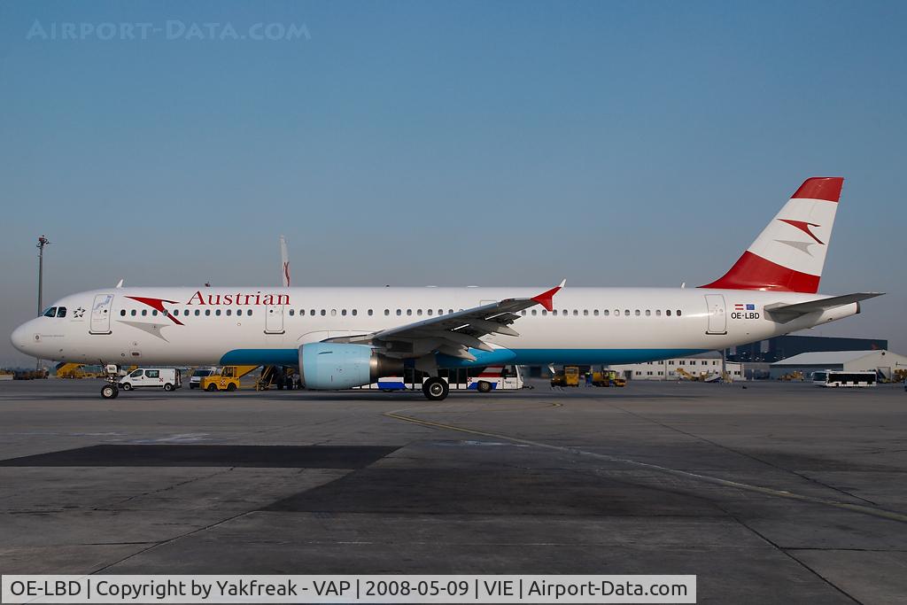 OE-LBD, 1998 Airbus A321-211 C/N 920, Austrian Airlines Airbus 321