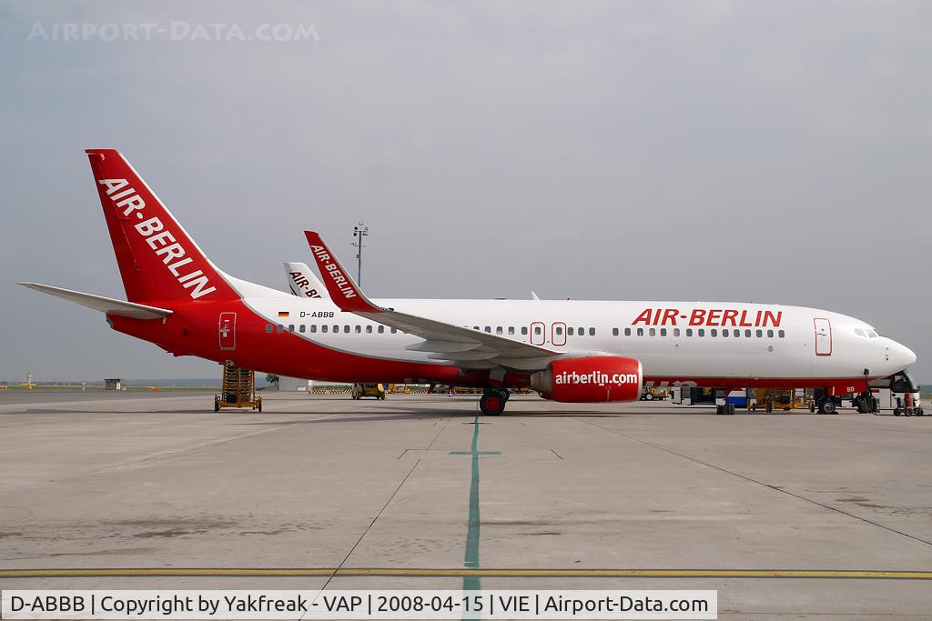 D-ABBB, 2001 Boeing 737-86J C/N 32624, Air Berlin Boeing 737-800