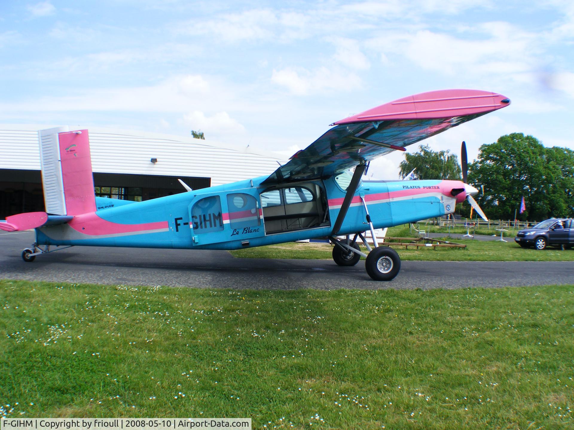 F-GIHM, Pilatus PC-6/B1-H2 Turbo Porter C/N 581, avion para