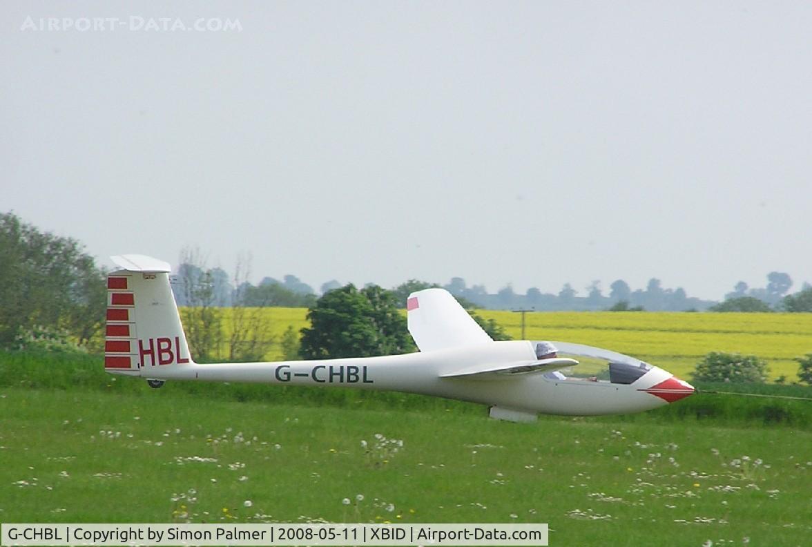 G-CHBL, 1977 Grob G-102 Astir CS77 C/N 1626, Grob G102 Astir CS77 launching at Bidford