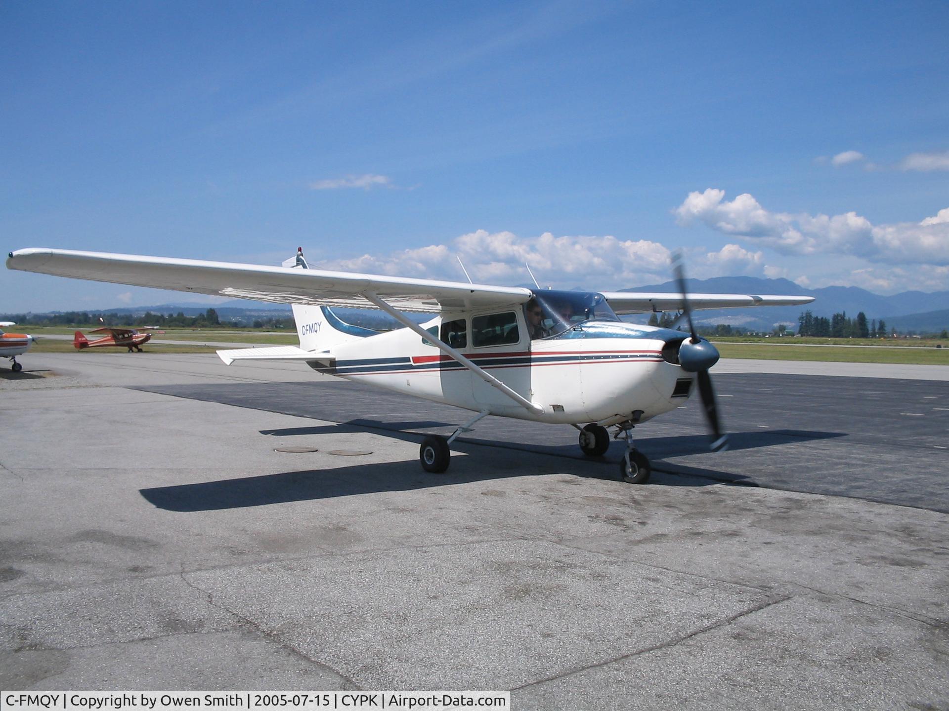C-FMQY, 1960 Cessna 182C Skylane C/N 52968, At the pumps, Pitt Meadows, BC