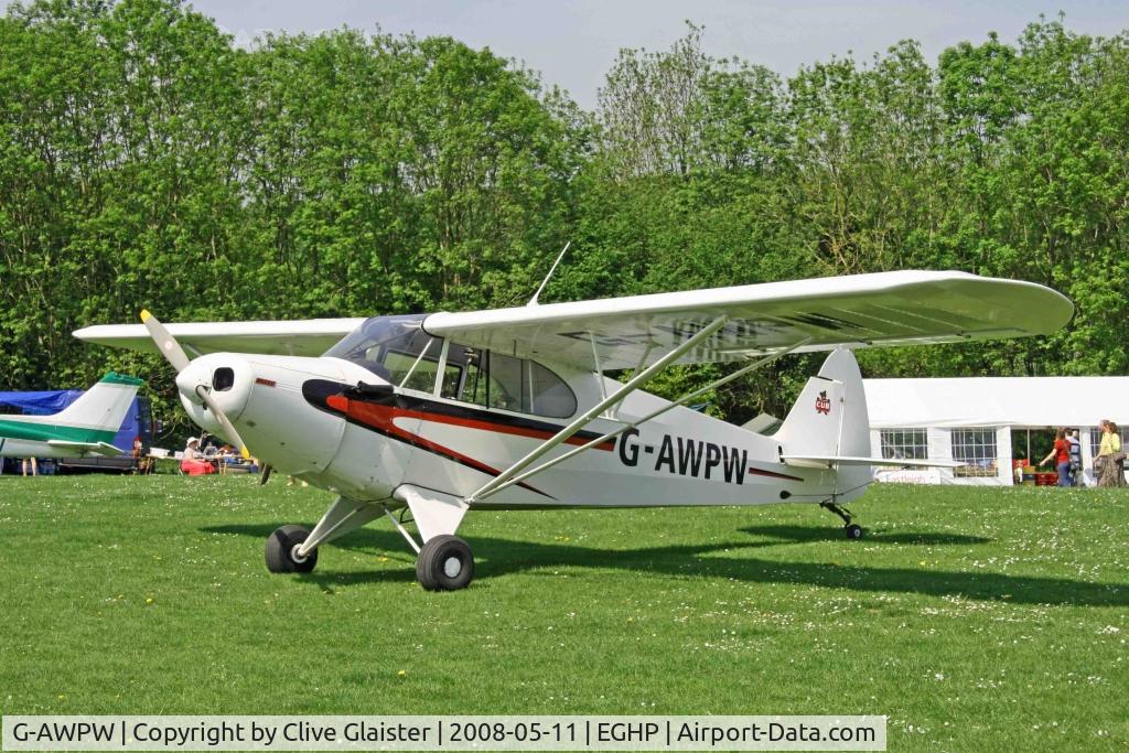 G-AWPW, 1947 Piper PA-12 Super Cruiser C/N 12-3947, Registered Owner: AK LEASING (JERSEY) LTD - Ex: N78572
