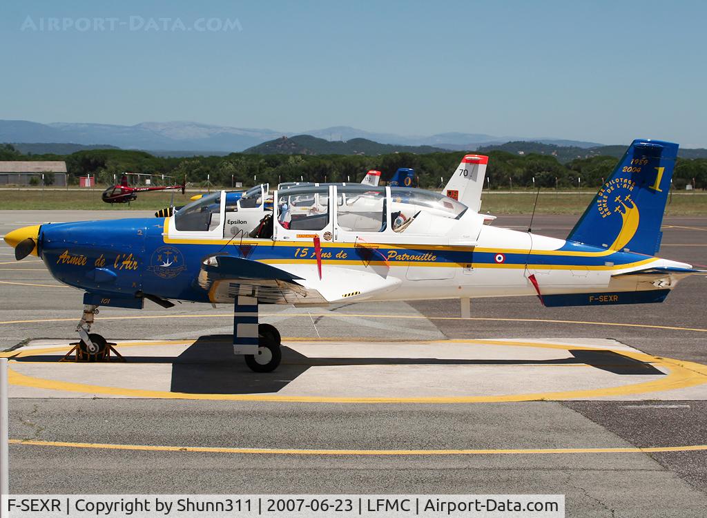 F-SEXR, Socata TB-30 Epsilon C/N 101, Used as a demo during LFMC Airshow 2007