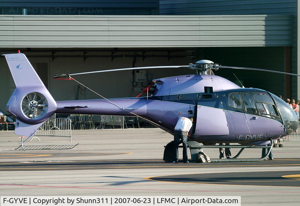 F-GYVE, Eurocopter EC-120B Colibri C/N 1226, Used as a first flight for people during LFMC Airshow 2007