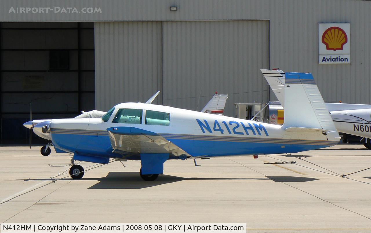 N412HM, 1975 Mooney M20C Ranger C/N 20-1163, At Arlington Municipal