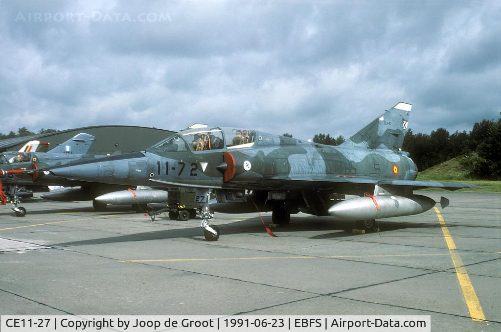 CE11-27, Dassault Mirage IIIDE C/N 542, One of the last opportunities to see the Spanish Mirage III was the Florennes Open House. The type was withdrawn shortly afterwards.