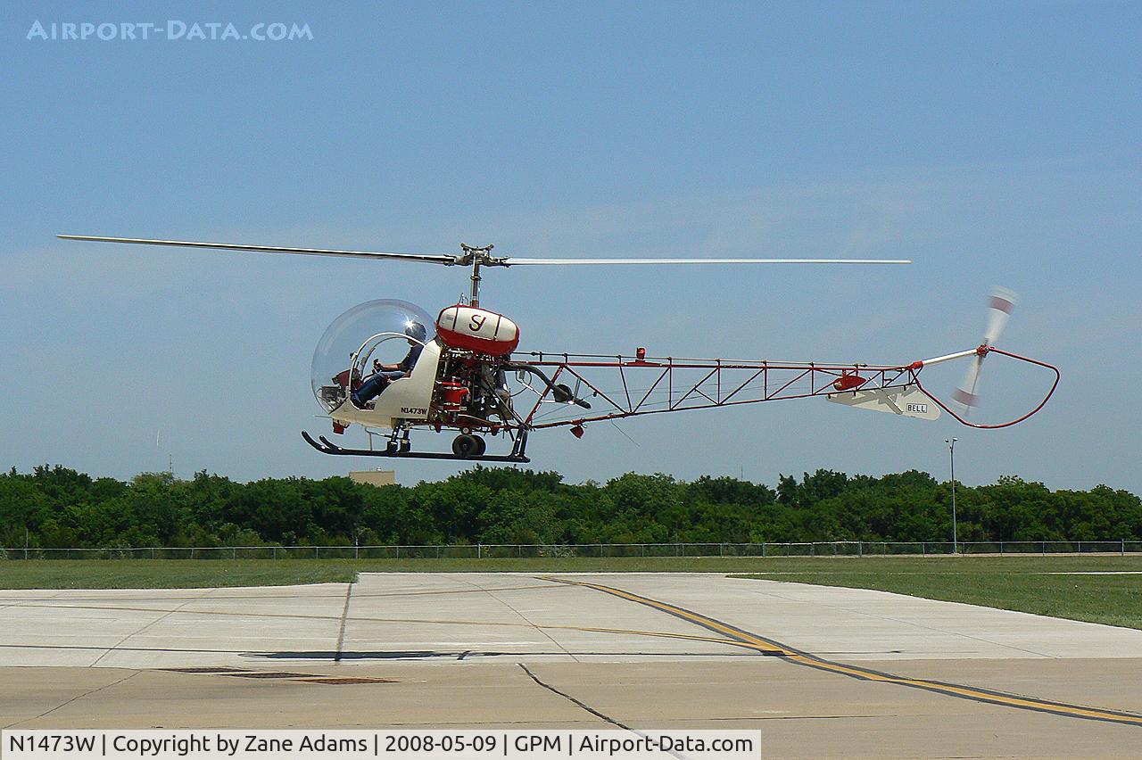 N1473W, 1970 Bell 47G-4A C/N 7725, At Grand Prairie Municipal