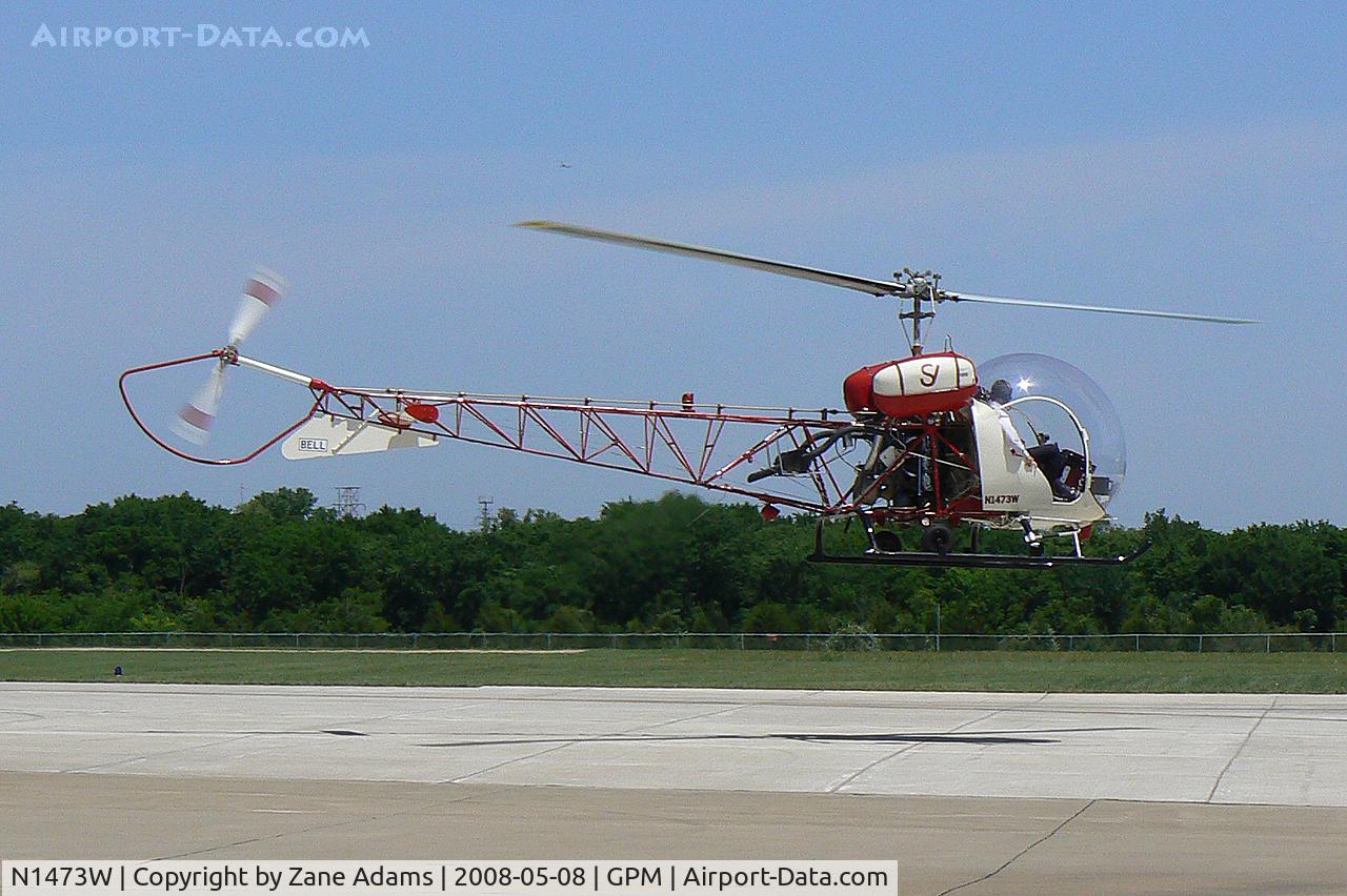 N1473W, 1970 Bell 47G-4A C/N 7725, At Grand Prairie Municipal
