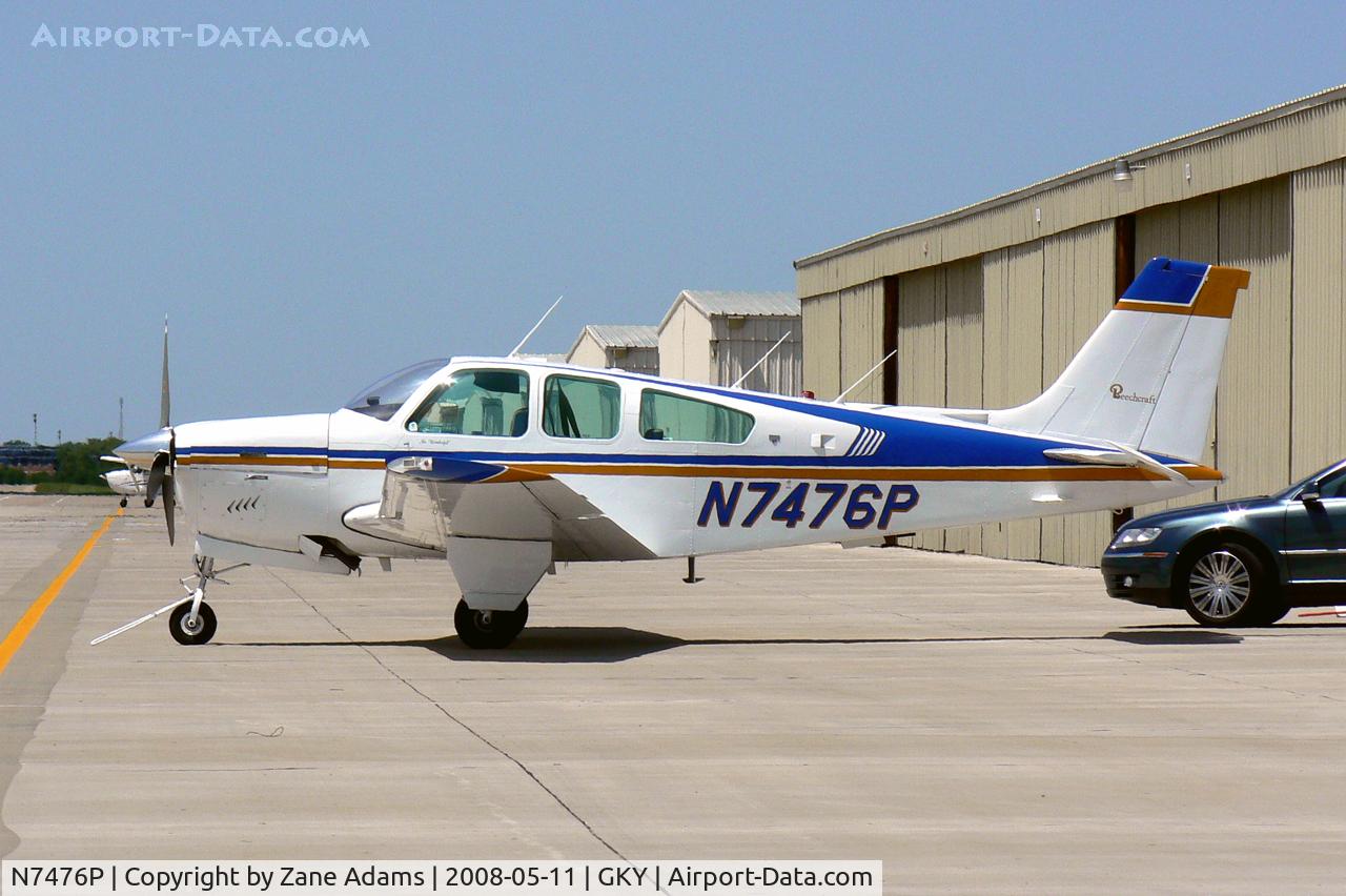 N7476P, 1976 Beech F33A Bonanza C/N CE-631, At Arlington Municipal