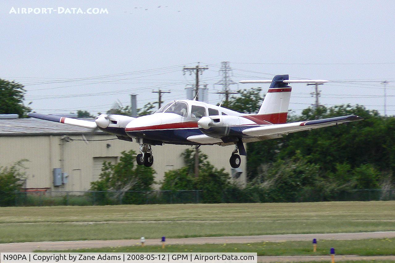 N90PA, Piper PA-44-180T Turbo Seminole C/N 44-8207019, At Grand Prairie Municipal