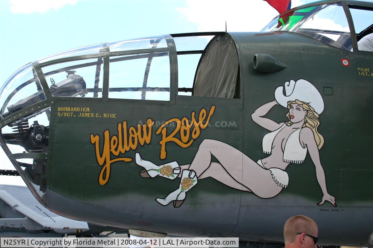 N25YR, 1943 North American TB-25N Mitchell C/N 108-34881, Yellow Rose