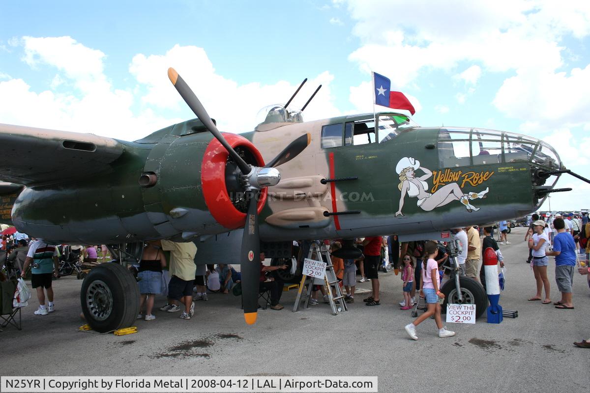 N25YR, 1943 North American TB-25N Mitchell C/N 108-34881, Yellow Rose