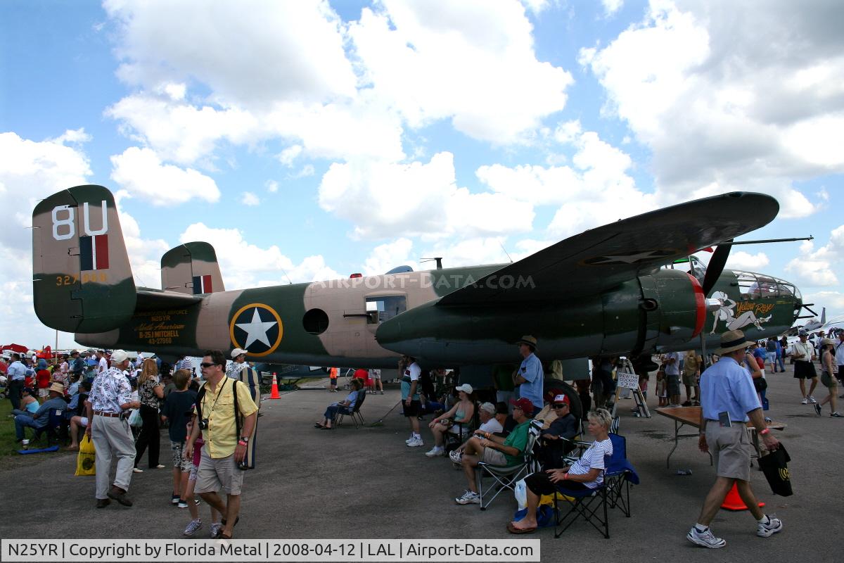 N25YR, 1943 North American TB-25N Mitchell C/N 108-34881, Yellow Rose
