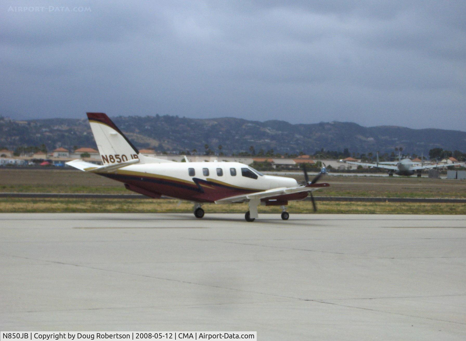 N850JB, 2006 Socata TBM-700 C/N 365, 2006 SOCATA TBM 700N (TBM 850), one Pratt & Whitney (Canada) PT6A-66D turboprop flat rated at 850 shp (limited to 700 shp for takeoff & landing), taxi