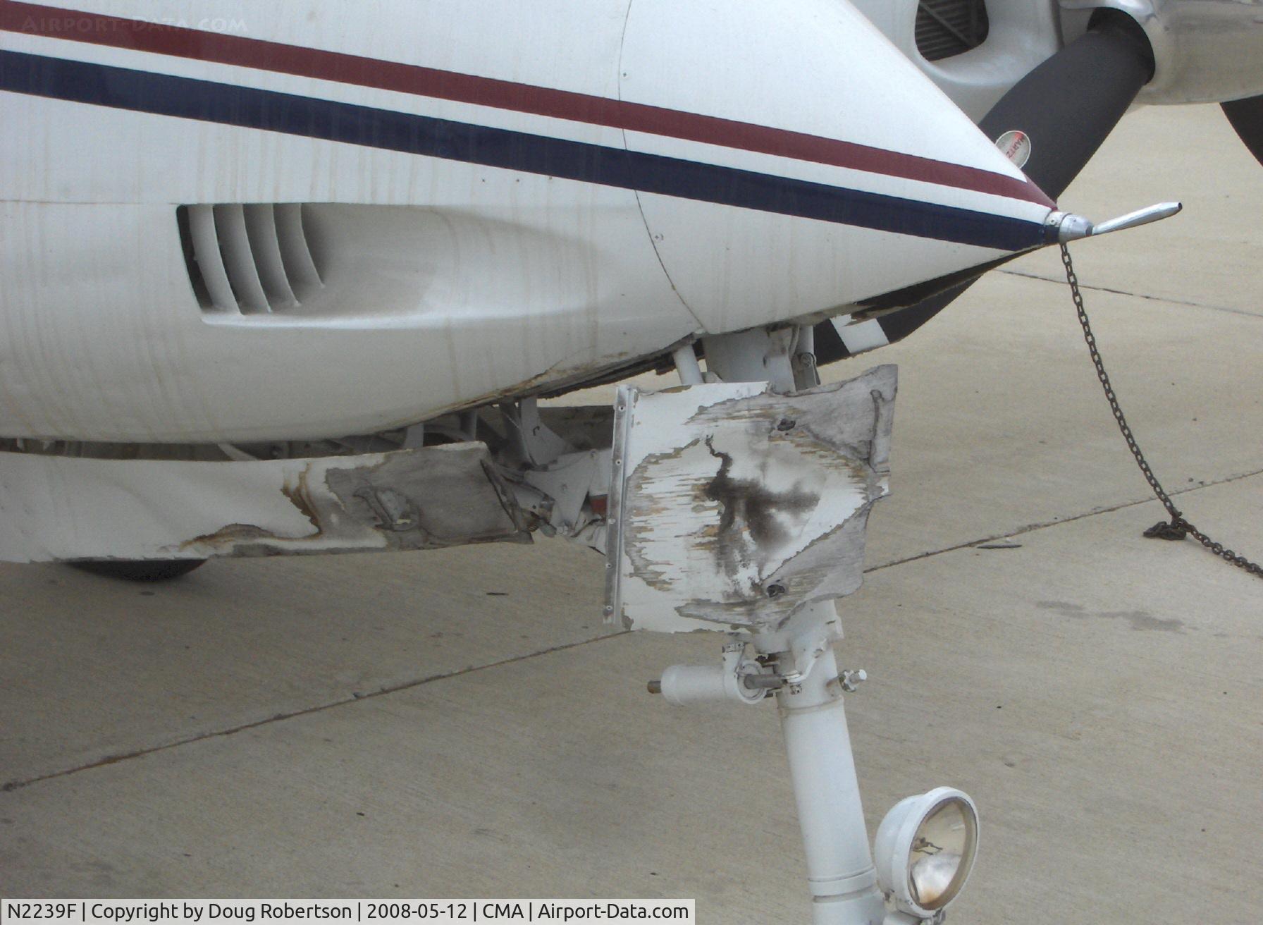 N2239F, 1966 Cessna 310L C/N 310L-0039, 1966 Cessna 310L, two Continental IO-470s, 260 Hp each, bent bird