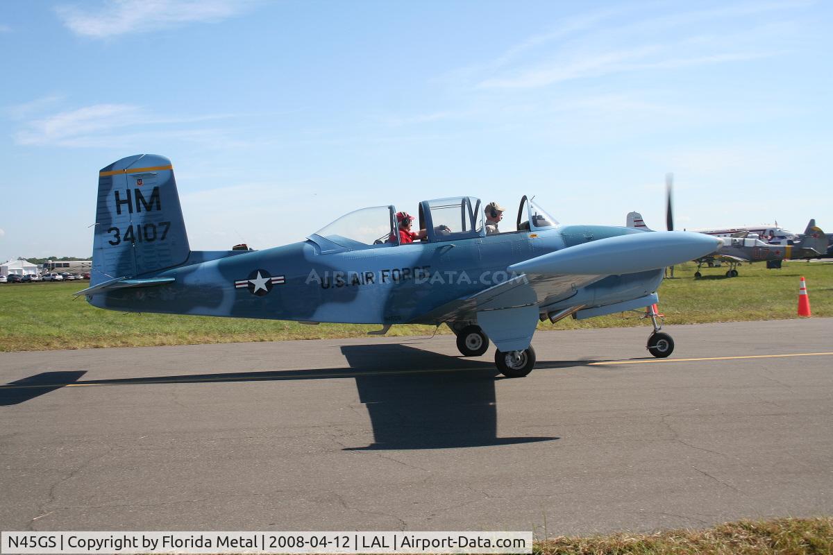 N45GS, Beech (CCF) T-34A (A45) Mentor C/N CCF34-76, T-34 Mentor