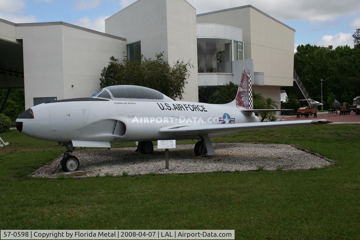 57-0598, 1957 Lockheed T-33A Shooting Star C/N 580-1247, T-33A