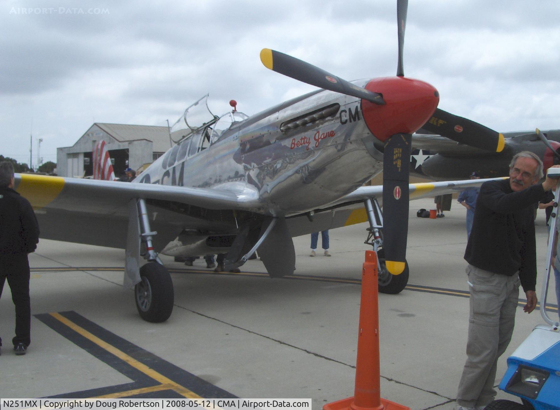 N251MX, 1943 North American P-51C-10 Mustang C/N 103-22730, 1943 North American TP-51C-10 MUSTANG as NL251MX 'Betty Jane', Packard LIBERTY/V-1650-3 1,380 Hp, modified for tandem dual control, Limited class