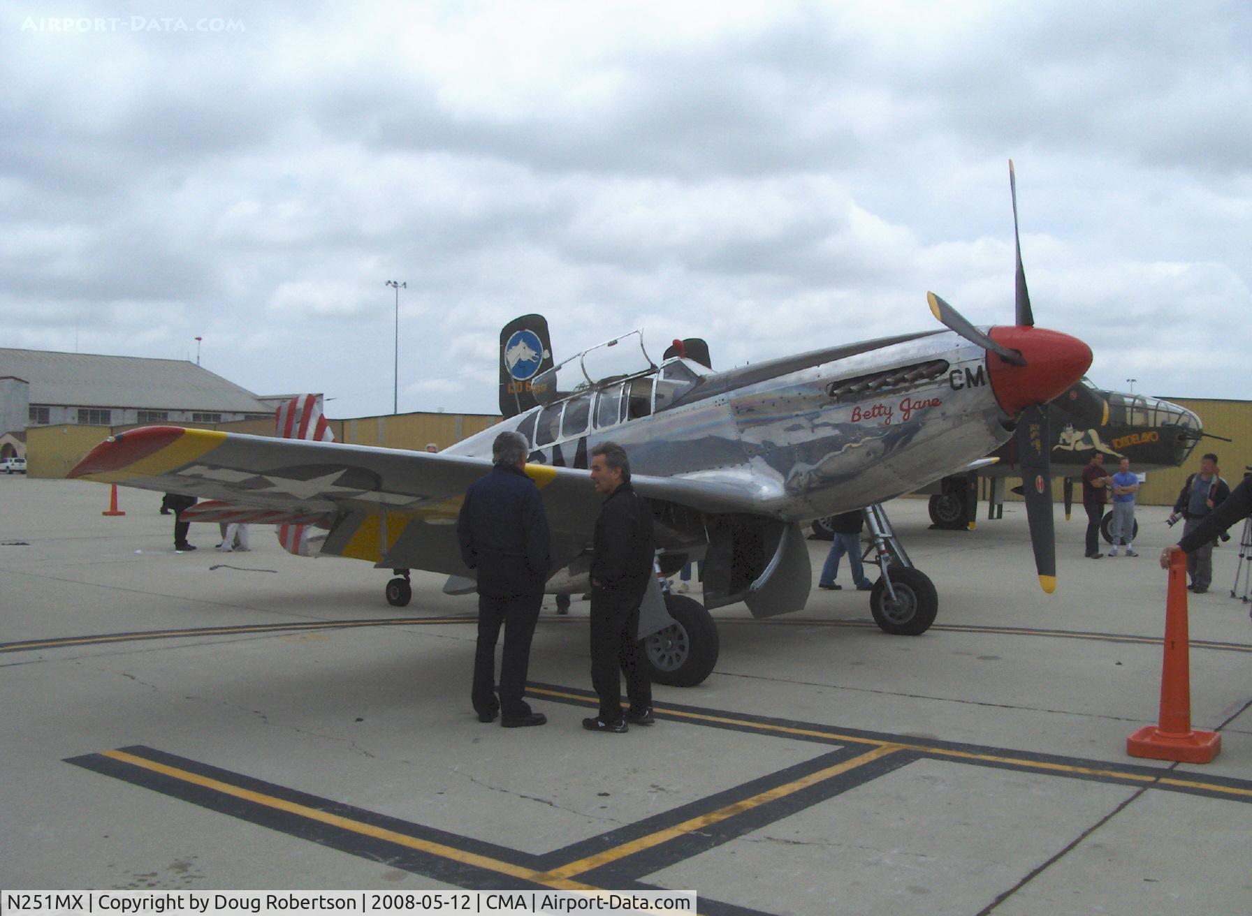 N251MX, 1943 North American P-51C-10 Mustang C/N 103-22730, 1943 North American TP-51C-10 MUSTANG as NL251MX 'Betty Jane', Packard LIBERTY/V-1650-3 1,380 Hp, modified for tandem dual control, Limited class
