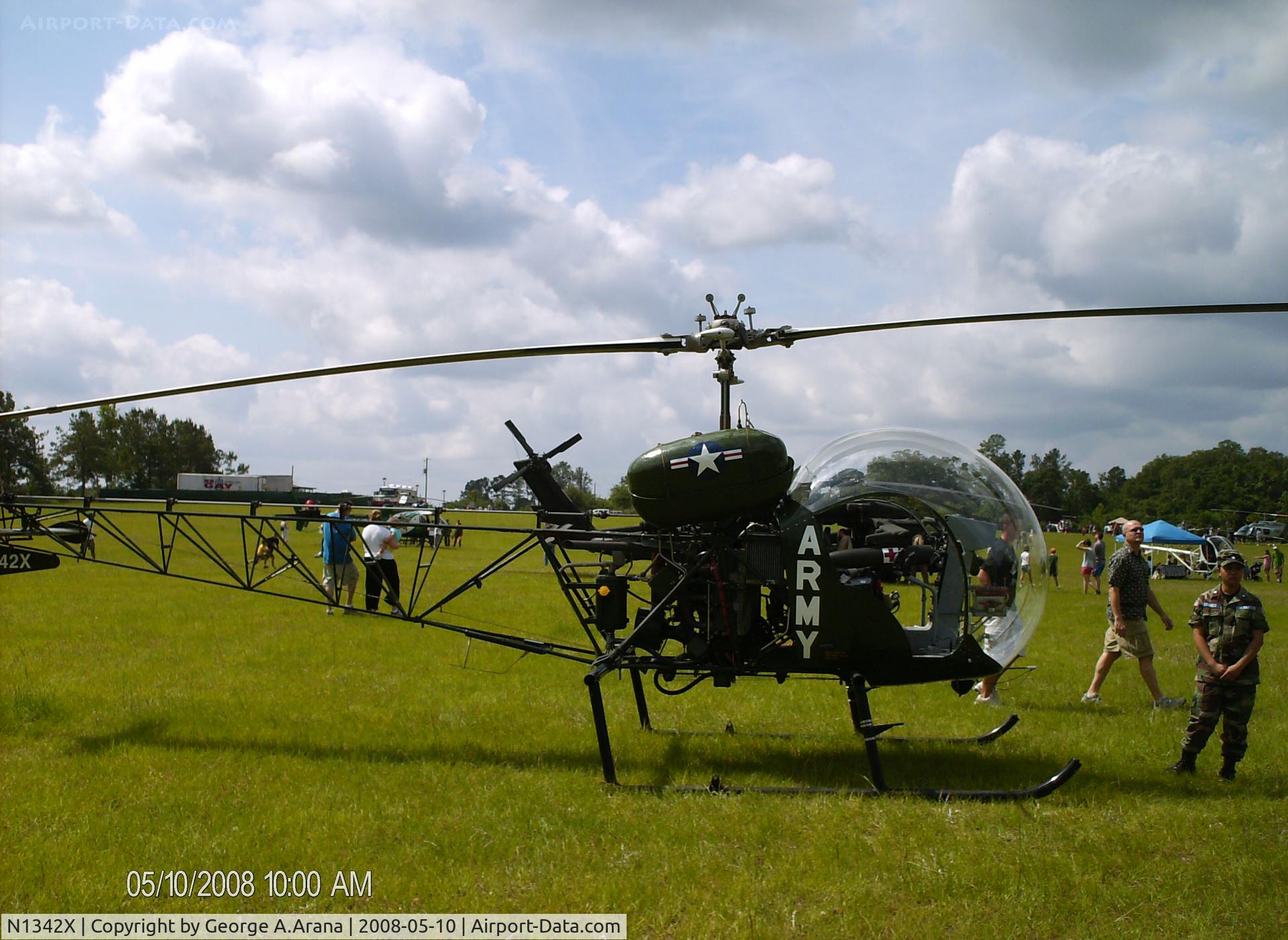 N1342X, 1965 Bell 47G-4A C/N 7531, Static display at the Santa Fe Community College in Gainesville
