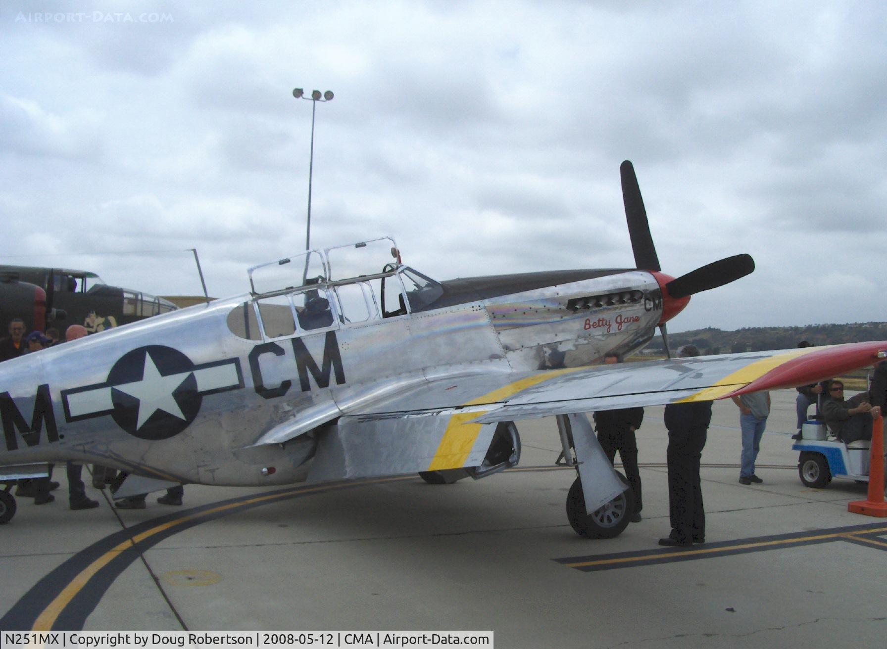 N251MX, 1943 North American P-51C-10 Mustang C/N 103-22730, 1943 North American TP-51C-10 MUSTANG as NL251MX 'Betty Jane', Packard LIBERTY/V-1650-3 1,380 Hp, modified for tandem dual control, Limited class