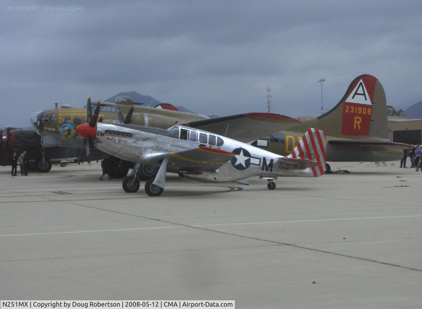 N251MX, 1943 North American P-51C-10 Mustang C/N 103-22730, 1943 North American TP-51C-10 MUSTANG as NL251MX 'Betty Jane', Packard LIBERTY/V-1650-3 1,380 Hp, modified for tandem dual control, Limited class