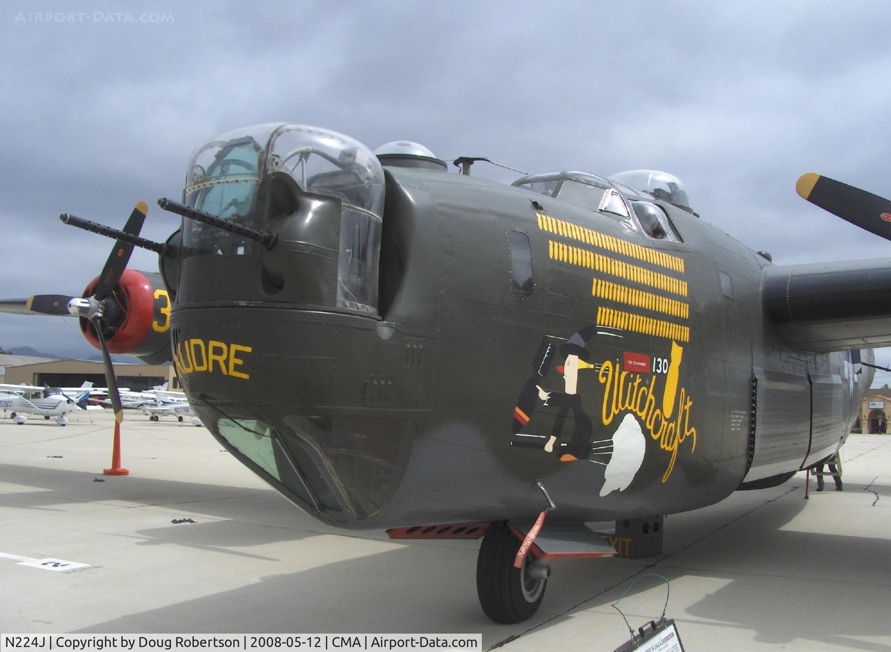 N224J, 1944 Consolidated B-24J-85-CF Liberator C/N 1347 (44-44052), 1944 Consolidated B-24J LIBERATOR 'Witchcraft', four turbocharged Pratt & Whitney R-1830-65 Twin Wasp 1,200 Hp each, Experimental/Exhibition class