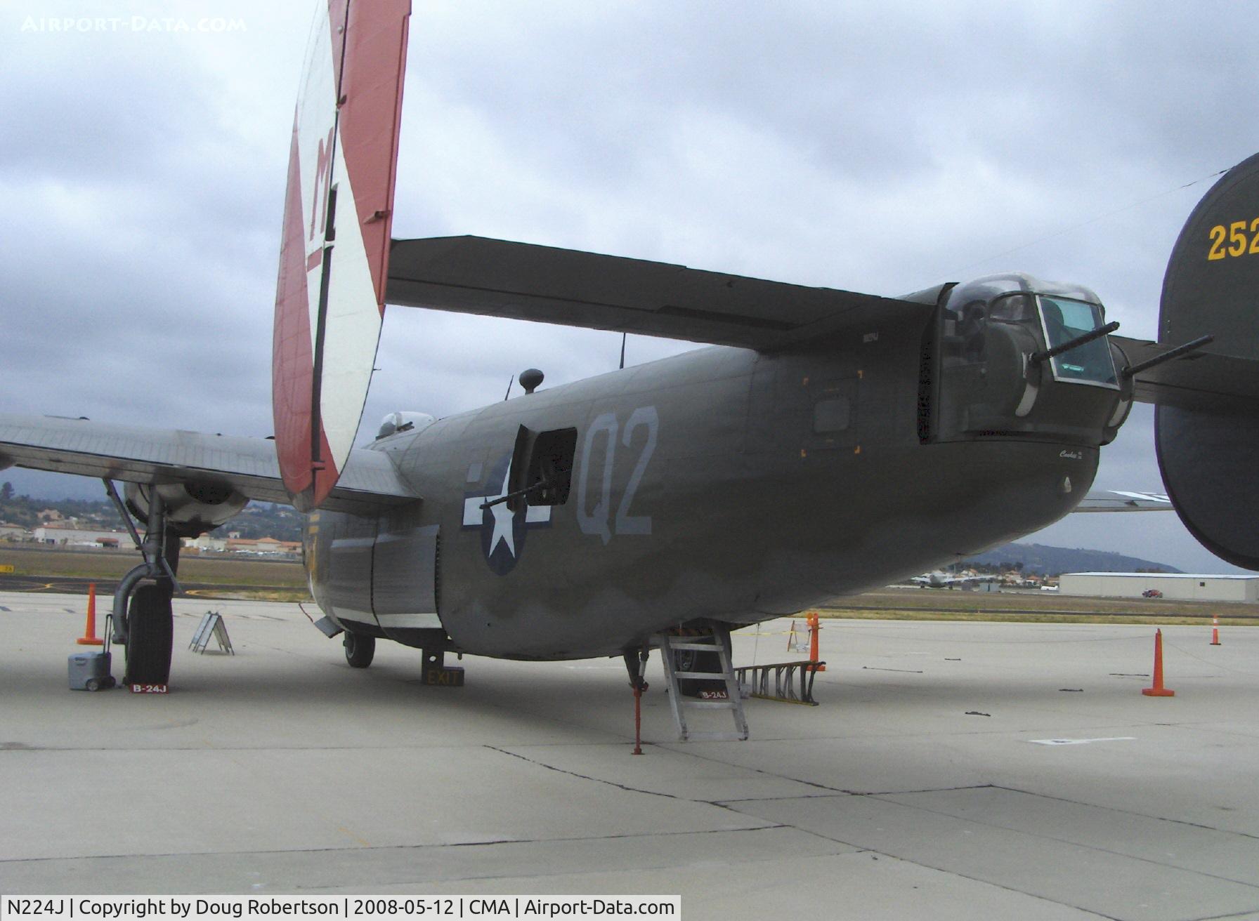 N224J, 1944 Consolidated B-24J-85-CF Liberator C/N 1347 (44-44052), 1944 Consolidated B-24J LIBERATOR 'Witchcraft', four turbocharged Pratt & Whitney R-1830-65 Twin Wasp 1,200 Hp each, Experimental/Exhibition class, waist gun & tail guns
