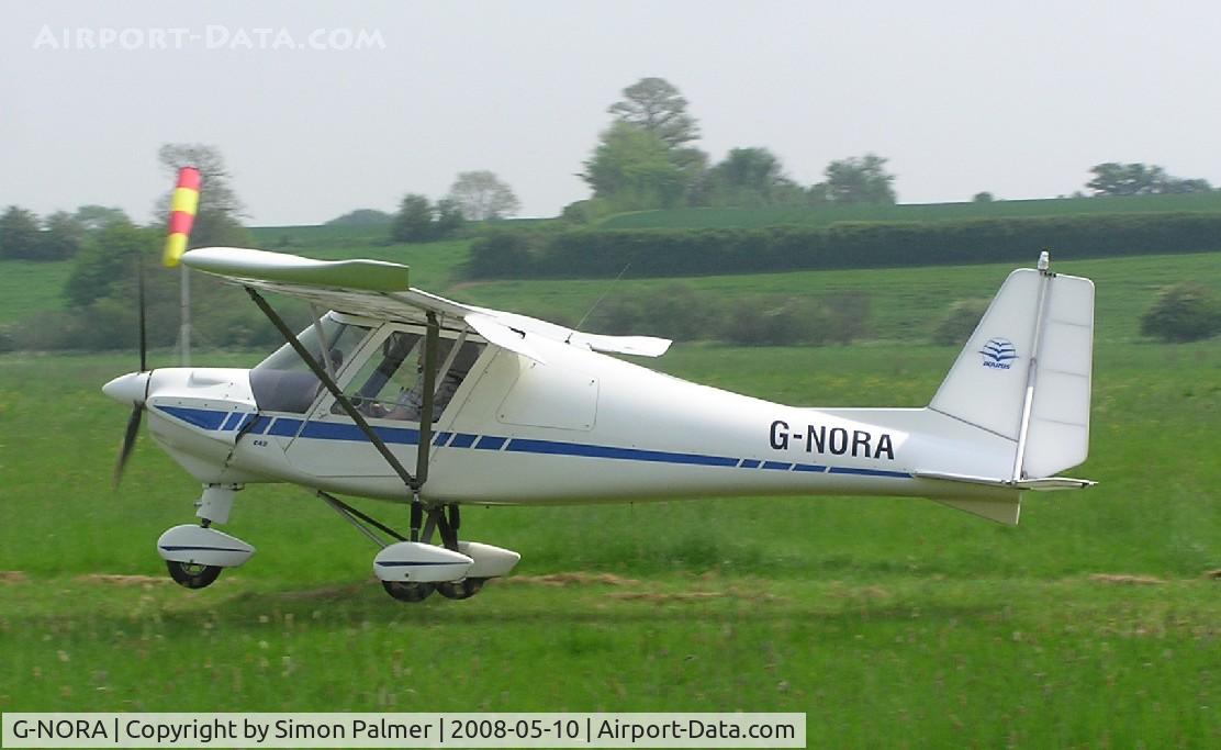 G-NORA, 2005 Comco Ikarus C42 FB UK C/N PFA 322-14420, C42 microlight at Weston Underwood