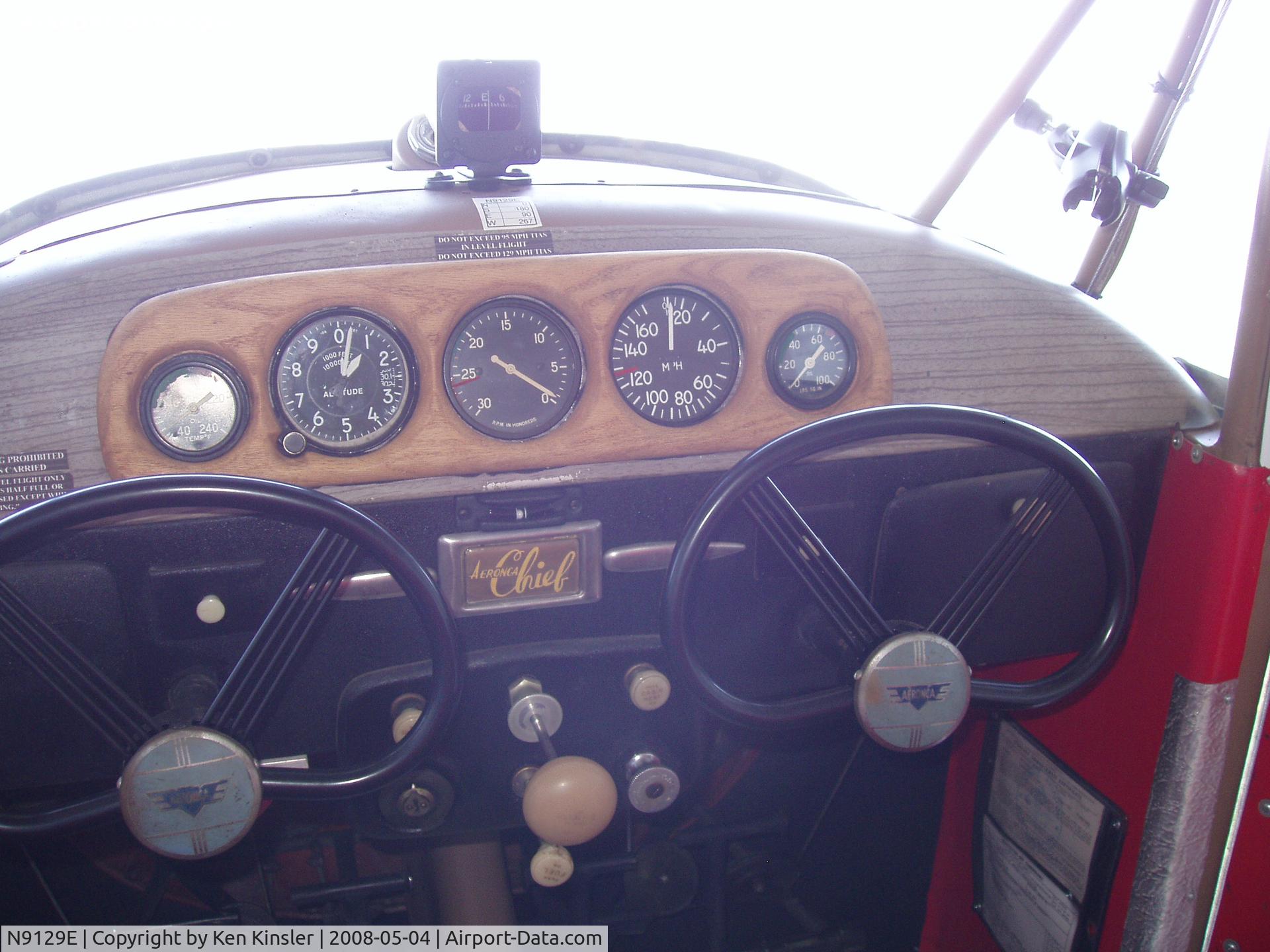 N9129E, 1946 Aeronca 11AC Chief C/N 11AC-762, Control Wheels with new powder coating