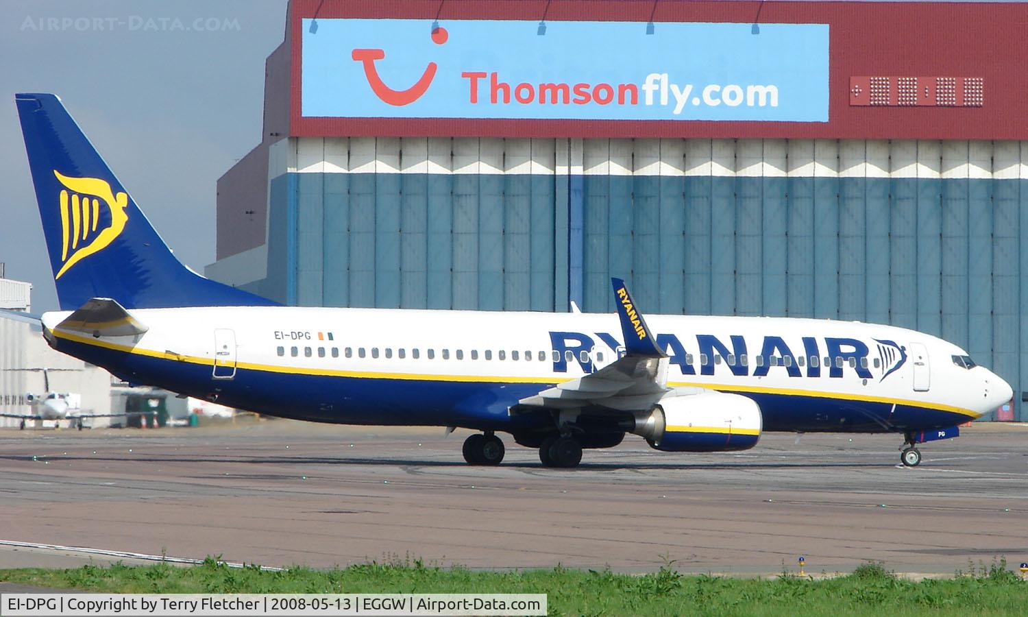EI-DPG, 2007 Boeing 737-8AS C/N 33607, Ryanair B737 at Luton