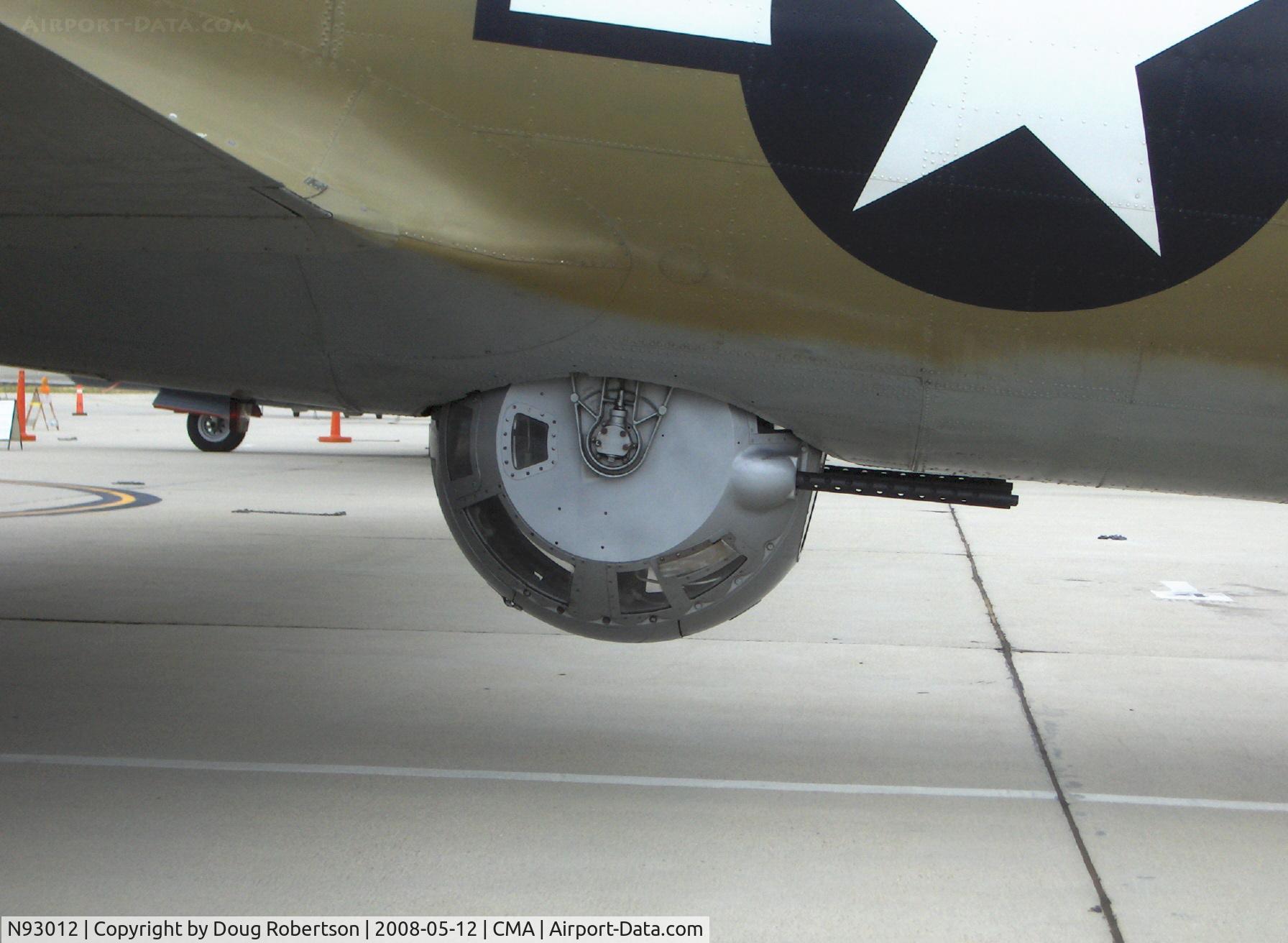 N93012, 1944 Boeing B-17G-30-BO Flying Fortress C/N 32264, 1944 Boeing B-17G FLYING FORTRESS 'NINE O NINE', four Turbocharged Wright Cyclone R-1820-97 1,200 Hp each, Limited/Experimental class, ventral ball turret