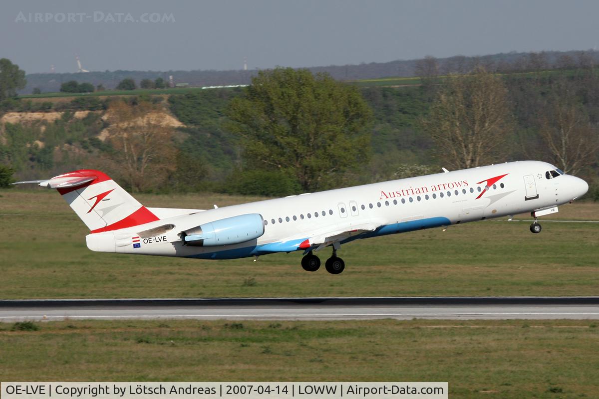 OE-LVE, 1994 Fokker 100 (F-28-0100) C/N 11499, T/O RWY 16