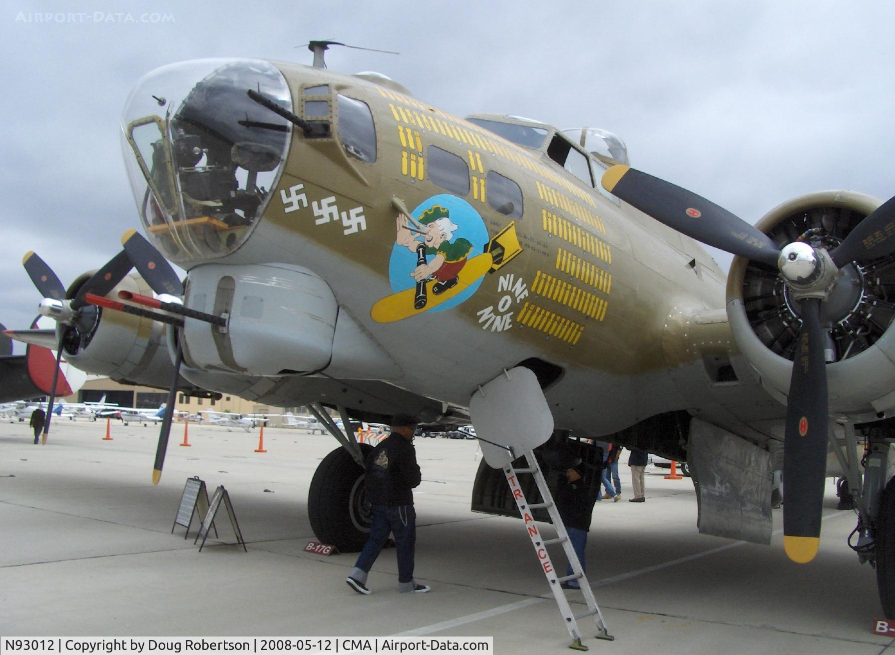 N93012, 1944 Boeing B-17G-30-BO Flying Fortress C/N 32264, 1944 Boeing B-17G FLYING FORTRESS 'NINE O NINE', four Turbocharged Wright Cyclone R-1820-97 1,200 Hp each, Limited/Experimental class