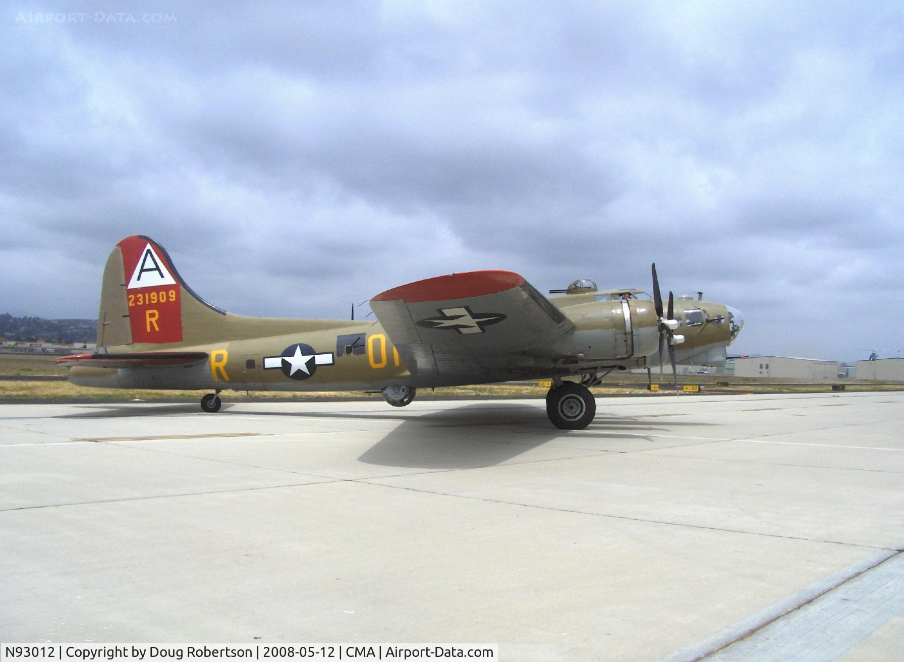 N93012, 1944 Boeing B-17G-30-BO Flying Fortress C/N 32264, 1944 Boeing B-17G FLYING FORTRESS 'NINE O NINE', four Turbocharged Wright Cyclone R-1820-97 1,200 Hp each, Limited/Experimental class, taxi turn