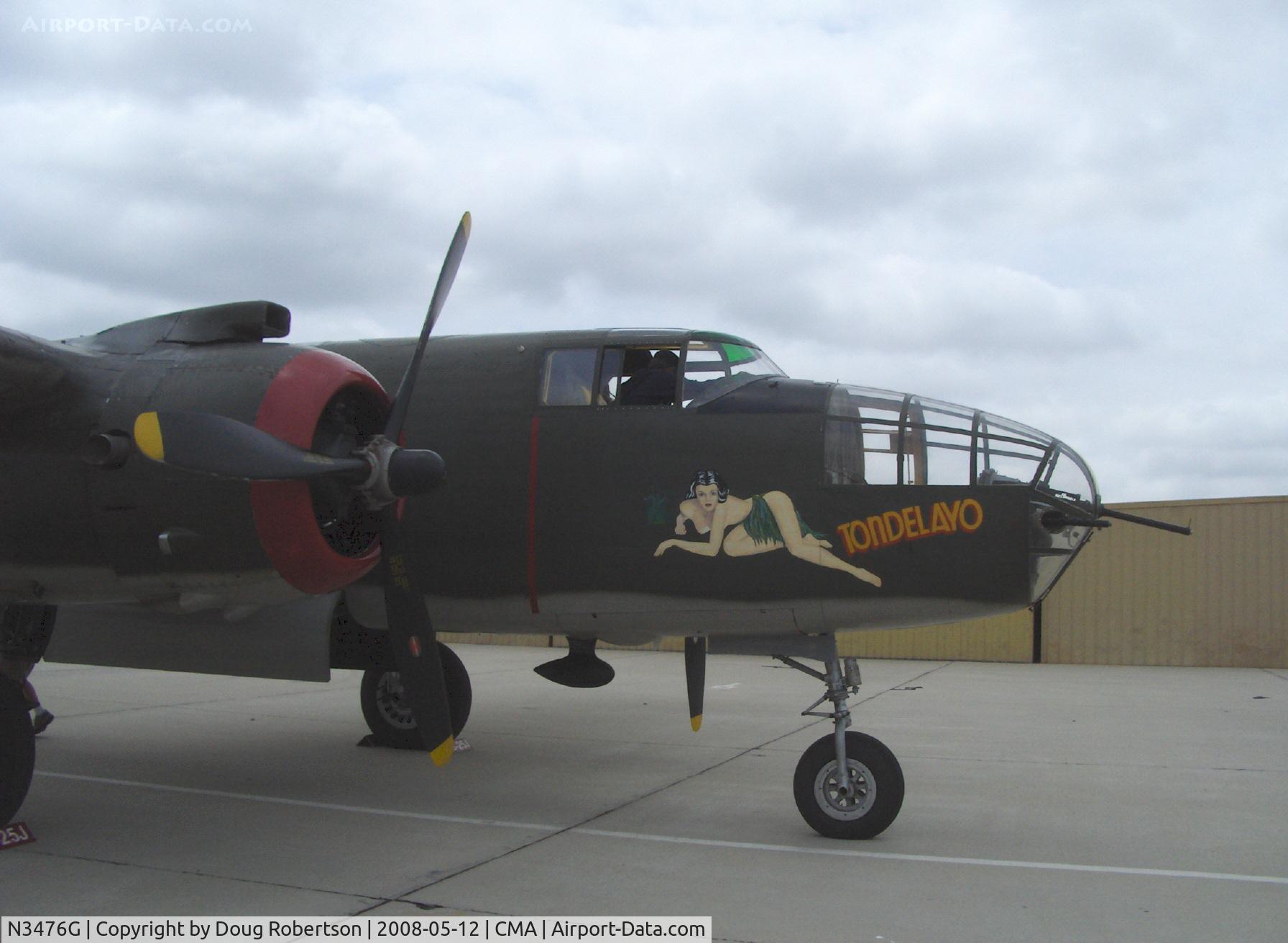 N3476G, 1944 North American B-25J Mitchell C/N 108-33257, 1944 North American B-25N MITCHELL 'Tondelayo' as NL3476G, two Wright Cyclone R-2600s 1,700 Hp each, Limited class