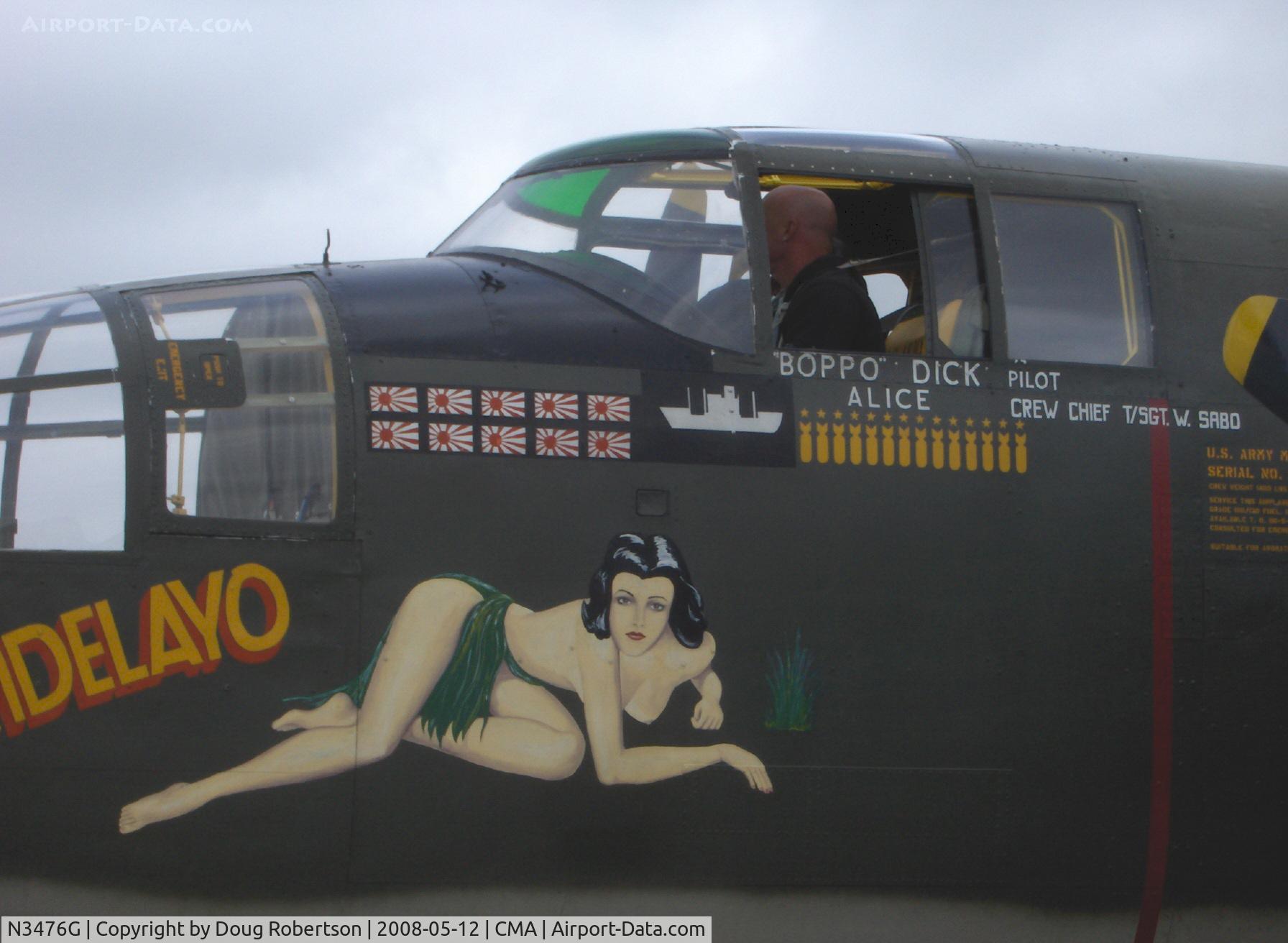 N3476G, 1944 North American B-25J Mitchell C/N 108-33257, 1944 North American B-25N MITCHELL 'Tondelayo' as NL3476G, two Wright Cyclone R-2600s 1,700 Hp each, Limited class